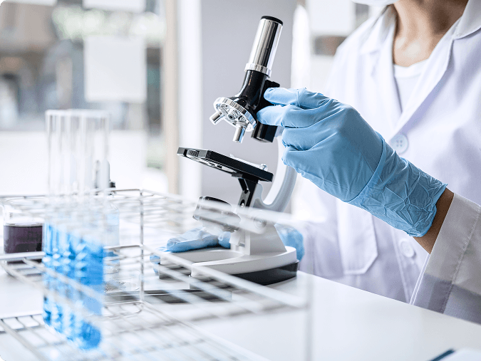Labortests von Nahrungsergänzungsmitteln und Produkten